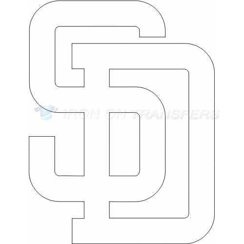 San Diego Padres Iron-on Stickers (Heat Transfers)NO.1849